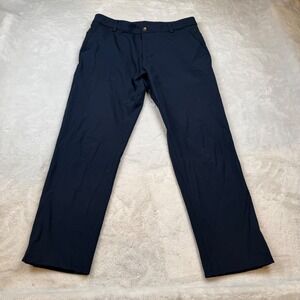 Lululemon Mens Navy Blue Dress Pants Size 32 Commuter Tech Trousers